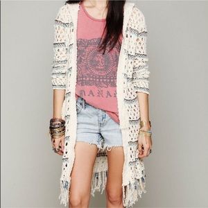 + FREE PEOPLE +  Sunblock Crochet Cardigan